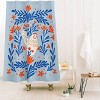 Deny Designs Angela Minca Blooming Chicken Shower Curtain Blue - 2 of 3