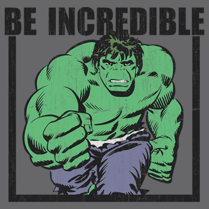 Men's Marvel Hulk Be Incredible Pull Over Hoodie, 2 of 5