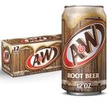 A&W Root Beer Soda - 12pk/12 fl oz Cans