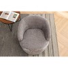 PAGED Chenille Fabric Swivel Accent Chair Modern Living Room Chairs with Round Swivel Base, Barrel Chair for Living Room - 4 of 4