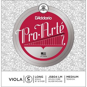 D'Addario Pro-Art Series Viola C String 16+ Long Scale Silver - 1 of 2