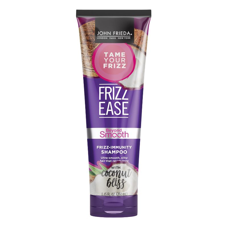 John Frieda Frizz Ease Beyond Smooth Shampoo, Frizz Immunity Shampoo, Anti-Humidity Coconut Bliss - 8.45 fl oz, 1 of 9