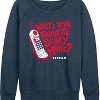 Women's - Scream - Favorite Scary Movie Lightweight French Terry Wide Neck Long Sleeve Shirt - 2 of 4
