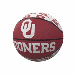 NCAA Oklahoma Sooners Repeating Logo Mini-Size Rubber Basketball: All Ages, 7.5" Diameter - 1 of 1