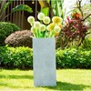 Rosemead Home & Garden, Inc. 14" Wide Kante Lightweight Modern Rectangular Concrete/Fiberglass Outdoor Planter Pot Slate Gray - image 3 of 3