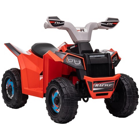 Aosom Kids Atv Quad Car, 6v Four-wheeler For Kids With Forward Backward ...