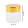 Unique Bargains Elegant Frosted Cream Glass Bottle for Bathroom 1 Pc - 4 of 4