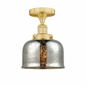 Bell - 1 Light Semi-Flush Mount In Industrial Style-8.25 Inches Tall and 6.5 Inches Wide - 1 of 1