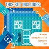 Strictly Briks Classic Stackable Baseplates, Building Bricks For Towers, Shades of Blue, 4 Base Plates & 30 Stackers, 6x6 Inches - 3 of 4