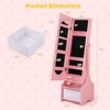 Infans Kids Vanity Set Princess Makeup Dressing Table & Chair Set w/ Jewelry Armoire - 2 of 4