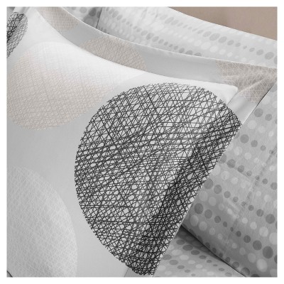 Gray King Microfiber Reversible Bed in a Bag Set