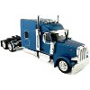 Peterbilt 589 with Stand Up Sleeper Cab Blue Metallic 1/87 (HO) Scale Plastic Model Car by HO Logistics - 2 of 4