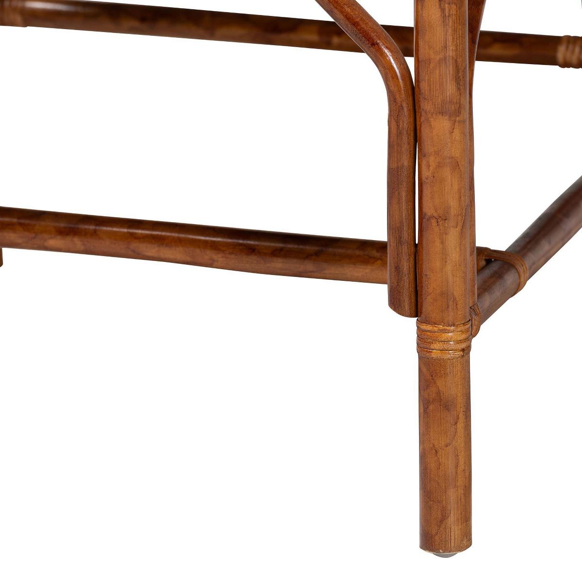 bali & pari Ramos Marbled Tortoise Natural Rattan and Seagrass Armchair Marbled Tortoise Brown/Natural Brown - thumbnail 6