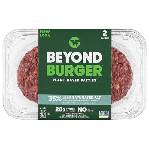 Beyond Meat Burger, World's First Plant-Based Burger, Vegan, No GMOs, Soy  or Gluten , 8 Fl Oz | Pack of 8