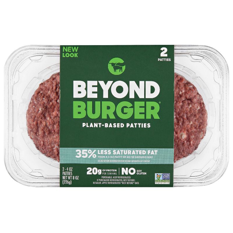 Beyond Meat Beyond Burger Plant-Based Patties - 8oz/2ct, 1 of 6