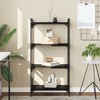 vidaXL Bookcase Storage Bookshelf Display Book Cabinet Black Engineered Wood - Black 23.6" 47.2" - 2 of 4