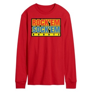 Men's - Rock 'Em Sock 'Em Robots - Rock 'Em Sock 'Em Logo Long Sleeve Graphic T-Shirt - 1 of 3