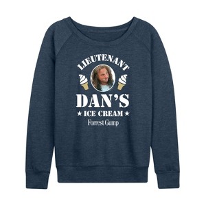 Women's - Forrest Gump - Lieutenant Dan's Ice Cream Lightweight French Terry Slouchy - 1 of 4