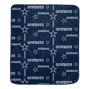 NFL Dallas Cowboys Homefield Flipped Wordmark Throw Blanket - 1 of 1