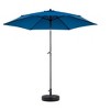 Gulches 9FT Outdoor Patio Umbrella Outdoor Table Umbrella with Push Button Tilt and Crank(Base Not Included)(Dark blue) - 2 of 4