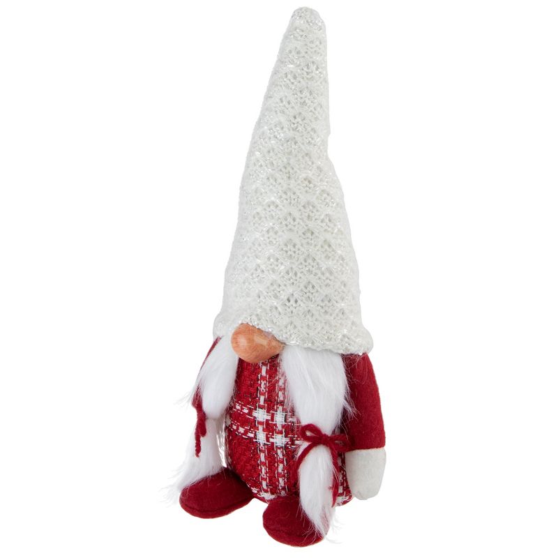 Northlight 10" Red and White Nordic Girl Gnome Christmas Decoration, 4 of 6