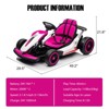 Jojoka 24V Go Kart for Kids Pedal Drift Kart with 2x150W Powerful Motors, Slow Start, Built-in Music - 2 of 4