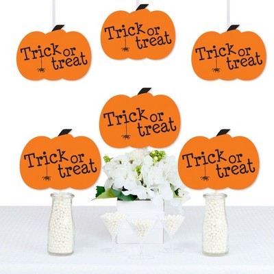 Big Dot of Happiness Trick or Treat - Pumpkin Decorations DIY Halloween Party Essentials - Set of 20