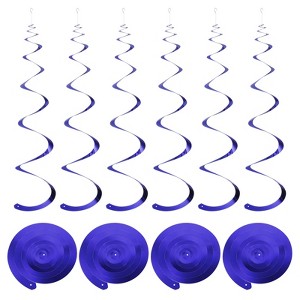 Unique Bargains Party PVC Spiral Design Hanging Swirls Decoration 18 Pcs - 1 of 4