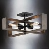 Urban Ambiance Luxury Minimalist Indoor Ceiling Light,  9-1/4''H x 24"W x 24''D,  Matte Black Finish, UHP4917 - 4 of 4
