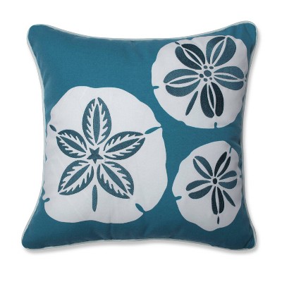 Sassy Sand Dollars Throw Pillow Green - Pillow Perfect