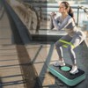 VisioGear Vibration Plate Fitness Platform, Shaking Workout Board, Weight Loss Equipment for Men and Women, Green & Black, 20.5"*14.2"*4.5" - 4 of 4