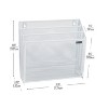 Mind Reader 3-Pocket Metal Wall Mounted Vertical Wall File Storage Desktop Organizer White - 3 of 4