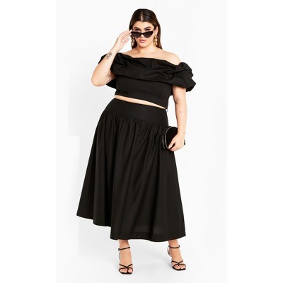 Women's Plus Size Kaia 2 Piece Set  - black | CITY CHIC