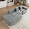 Whisen Modern 4-Seat Sectional Sofa Couches, Free-Combination Couch for Living Room - 4 of 4