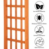 Karl Home 62.99'' W x 23.62'' D Teak Outdoor Solid Wood Arbor - 4 of 4