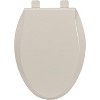 Elongated Toilet Seat with Toddler Seat Built In, Potty Training Lid for Adults and Kids, Slow Close Magnetic Closure, Almond Finish - 4 of 4