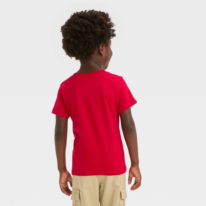 Toddler Boys&#39; Dino Trampoline Short Sleeve Graphic T-Shirt - Cat &#38; Jack&#8482; Red, 4 of 5