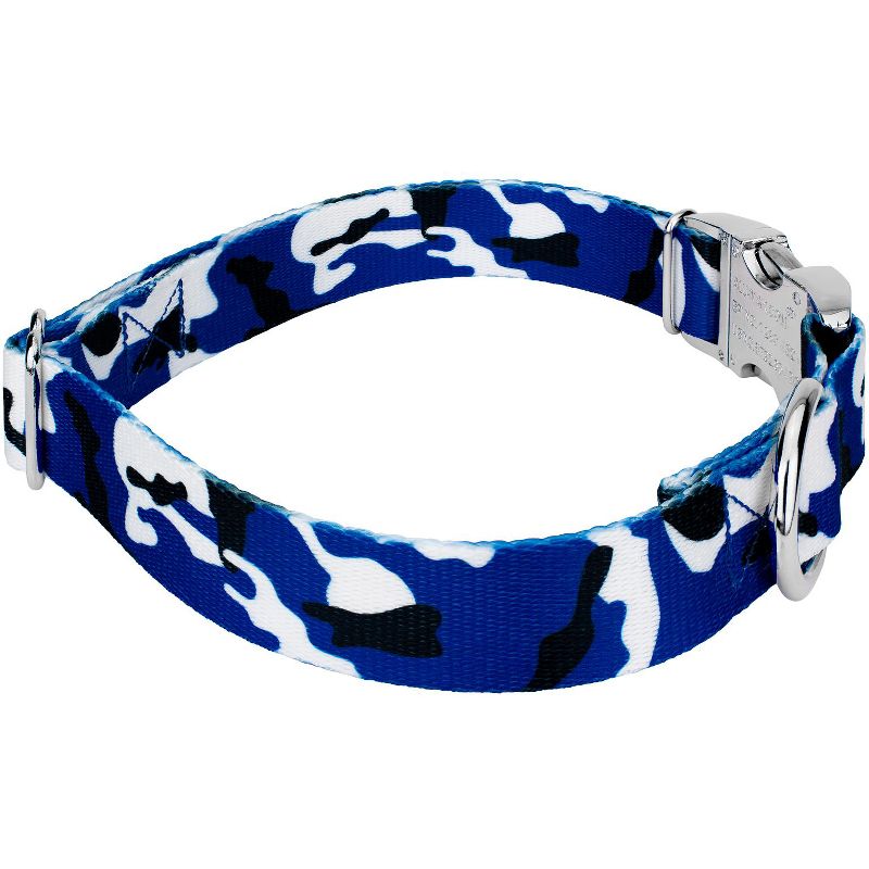 Country Brook Petz Premium Royal Blue and White Camo Dog Collar, 4 of 6