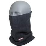 RefrigiWear Warm Double Layer Acrylic Knit Neck Gaiter Face Mask (Black, One Size Fits All)