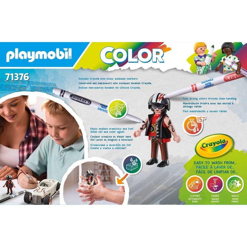 PLAYMOBIL Color with Crayola: Hot Rod, 4 of 10