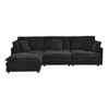 TIRAMISUBEST Cloud Couch L Shaped Sectional Convertible Lounge with Storage Ottoman Convertible Oversized 4 Seater Couch-3 Color - 4 of 4