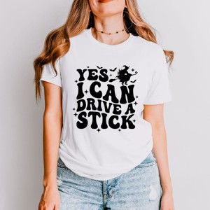 Simply Sage Market Yes I Can Drive A Stick Short Sleeve Tee - 1 of 4