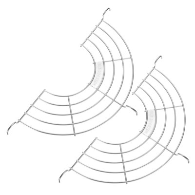 Unique Bargains Stainless Steel Semi-circular Strainers Corrosion-resistant Oil Drain Rack