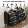 Dresser for Bedroom – 6 Drawer Chest with Gold Metal Handles, Bedroom Dresser with Gold Metal Legs - 4 of 4