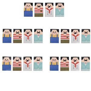 HTUTWOO Bald Guy Erasers - Stylish Gradual Balding Erasers, Easy to Use for Office & School,for Students - 1 of 4