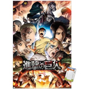 Trends International Attack on Titan: Season 2 - Key Art 02 Unframed Wall Poster Prints - 1 of 4