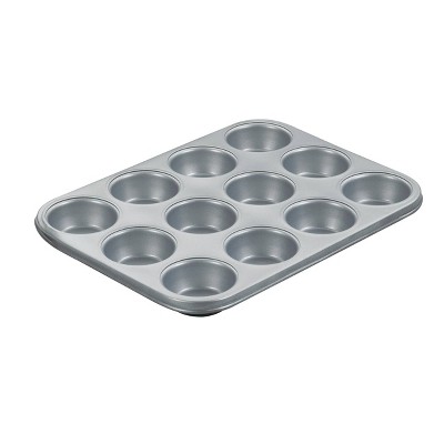 Cuisinart Chef's Classic 12 Cup Non-Stick Two-Toned Muffin Pan - AMB-12MP: Carbon Steel Muffin Tin, Dishwasher-Safe