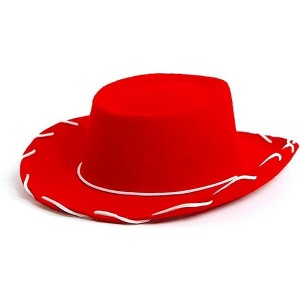 4E’s Novelty Red Toddler Cowgirl Hat - Boys & Girls Red Cowboy Hat for Halloween Costume for Toddler Cowboy Outfit, Ages 3-6 - 1 of 4