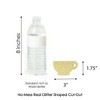 Big Dot of Happiness Gold Glitter Tea Cup - No-Mess Real Gold Glitter Cut-Outs - Garden Tea Party Confetti - Set of 24 - 3 of 4