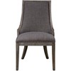 Uttermost Aidrian Charcoal Gray Fabric Accent Chair - 2 of 4